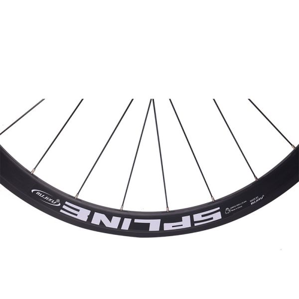 700C Black V Brake Wheelset 30mm Depth Aluminium Alloy Rim Clincher Carbon Wheelset