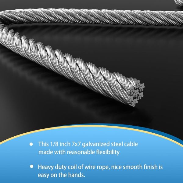 Construction Galvanized Aircraft Cable 5/16 Electric Wire and Cable Standard AiSi