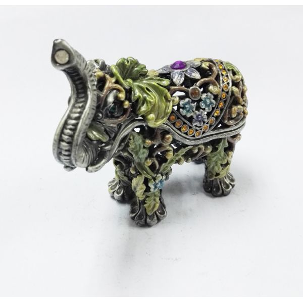 Funky elephant group set decorative indian metal jewellery boxes