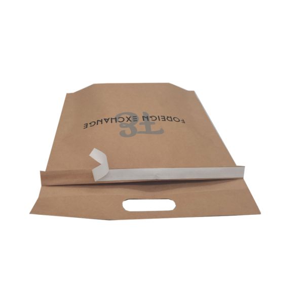 Brown Kraft 12x16 Inch Recycled Paper Bags With Handles Eco Friendly