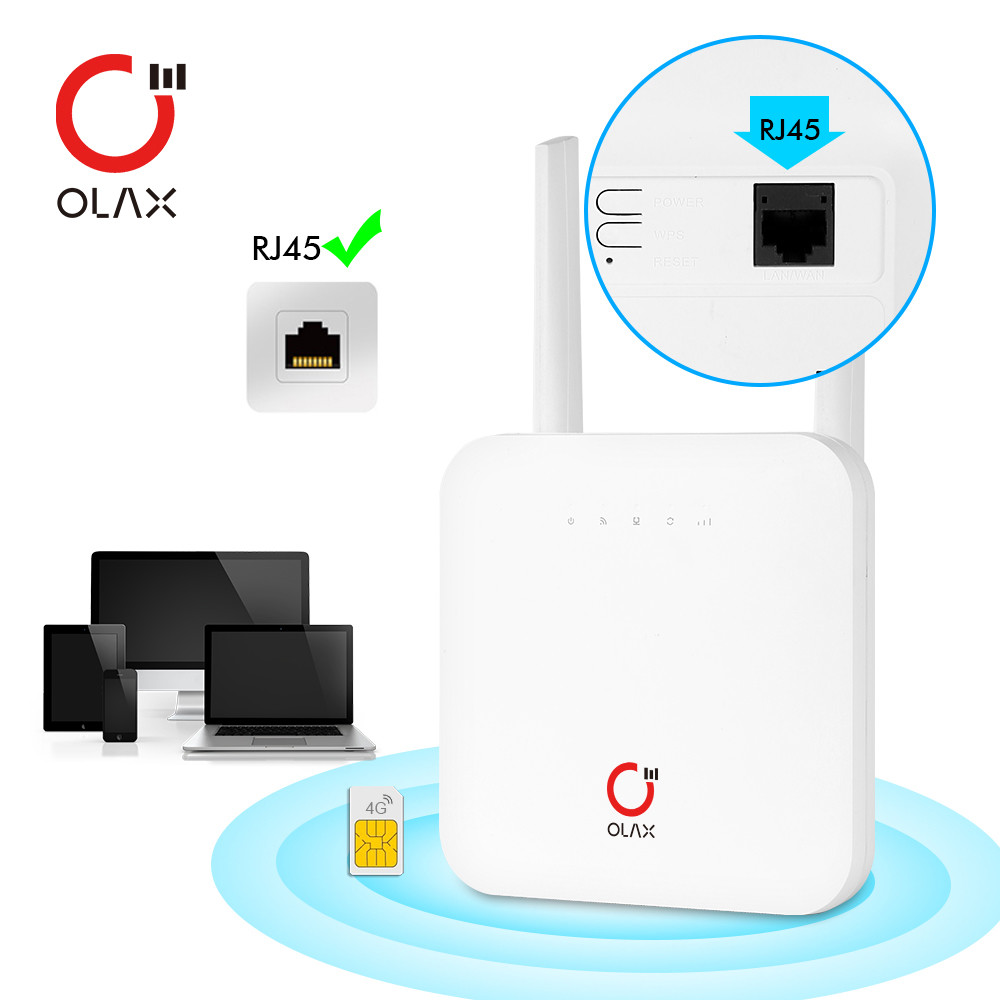 Маршрутизаторы Wifi 4g антенны маршрутизатора маршрутизатора 300mbps CPE Wifi OLAX AX6 Pro долгосрочные с SIM-картой