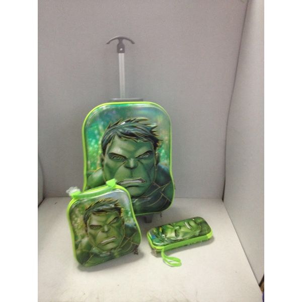 Hot sale 6D Kids Trolley 3 pcs / trolley school bags / children travel bags