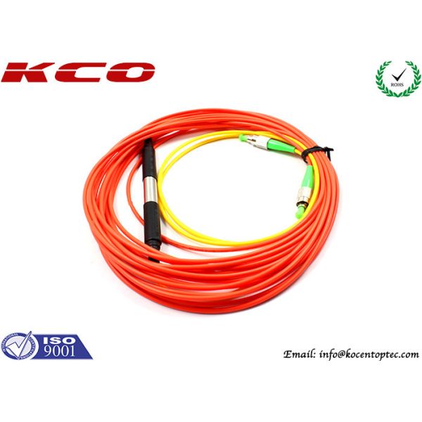FC/APC to FC/APC Single Mode Fiber Patch Cable Simplex / Mode Conditioning Fiber Optic Patch Cord