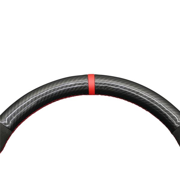 Audi Q5 Q7 A3 8P Sportback A4 B8 B7 A6 C6 Avant 4-Spoke Carbon Steering Wheel Cover