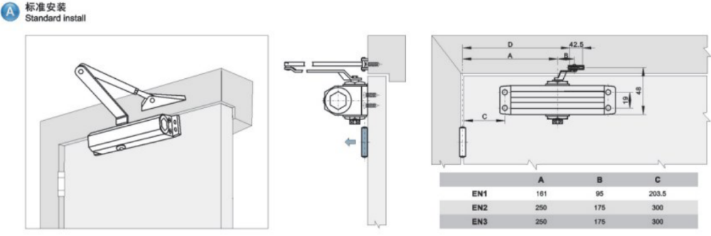80кг дверь мягкое закрытие дверь закрыватель с тяжелой работой гидравлической системы резчик / на заказ