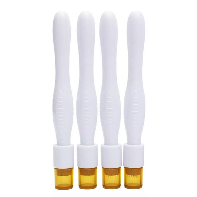 White Handle Professional 40 Needle Titanium Derma Stamp Micro Needling Therapy System