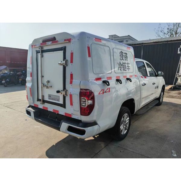 Capacity Load 1-10T Four-drive Pickup Truck Refrigerated Van Refrigerated Truck Vaccine Drug Car with Gross Vehicle Weight ≤5T
