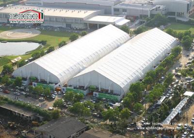 35m Width Fire Retardant TFS Tent With White PVC Fabric For Exhibiton, Storage