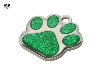 Unique Footprint Shaped Metal Dog Tags For People Fashion Design