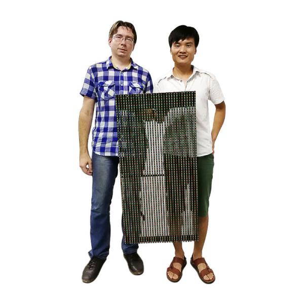 Aluminum Cabinet Large Led Screen Curtain , Led Panel Screen Evironment Protection