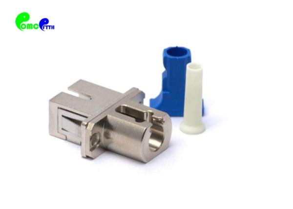 Optical Fiber Adapter LC Female - SC Female Hybrid Simplex Copper Singlemode / Multimode With Full Flange
