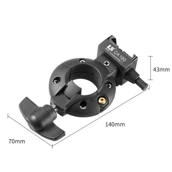 Pipe clamp CA120 with V type mount