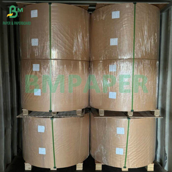 40gsm MG Red Wax Striped Kraft Paper For Pears And Other Fruit Packing