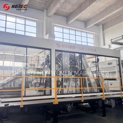Double Cylinder Double Doffer Nonwoven Carding Machine 500kg/H