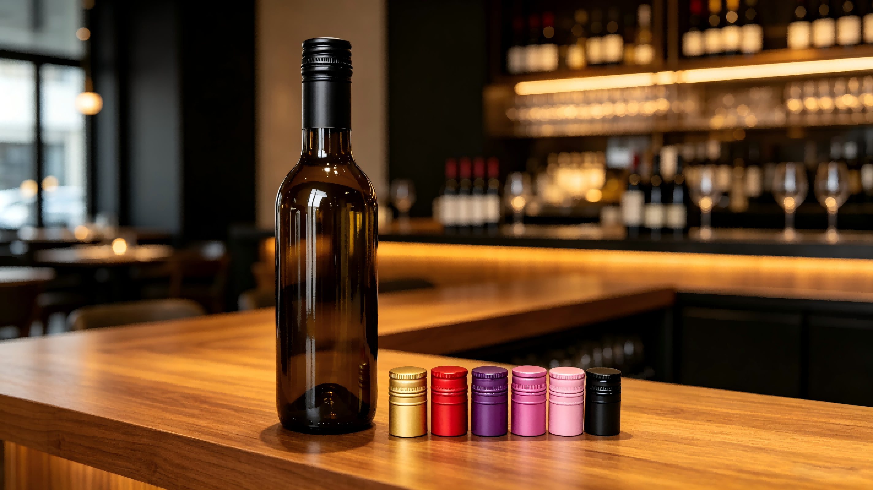 Corrosion Resistant Aluminum Screw Cap Double-Laminated PE Liner Tamper-Evident Wine Bottle Closures