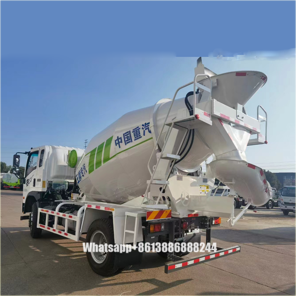 4x2 Sinotruk 5 Cubic Meter Concrete Agitator Truck Concrete Cement Mixer Truck