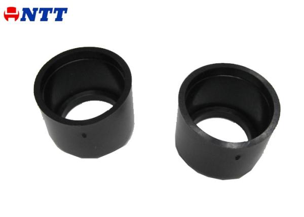 PE Industrial Plastic Injection Molding Black Cap Tube From 1+1 Family Tool