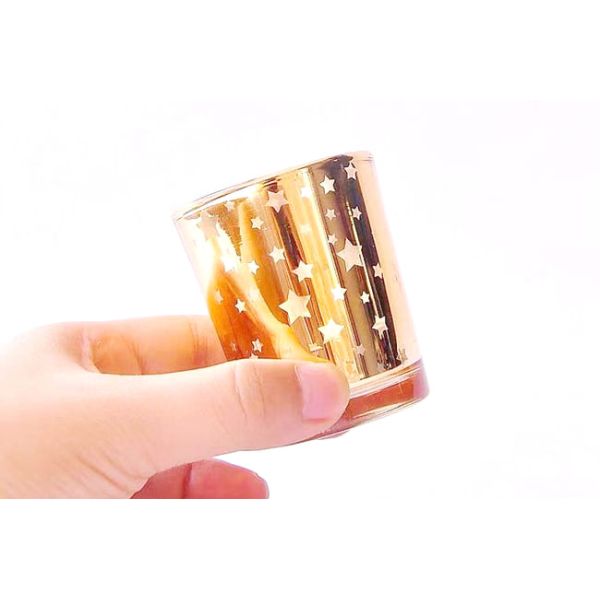 Christmas Color Glass Candle Holder Tealight Mercury Votive Candle Holders