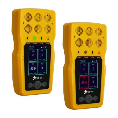 Detector de gases portátil CE Nh3 Co O2 Lpg Co2 H2s Hidrogénio H2 Co2 Cl2 Analisador de gases
