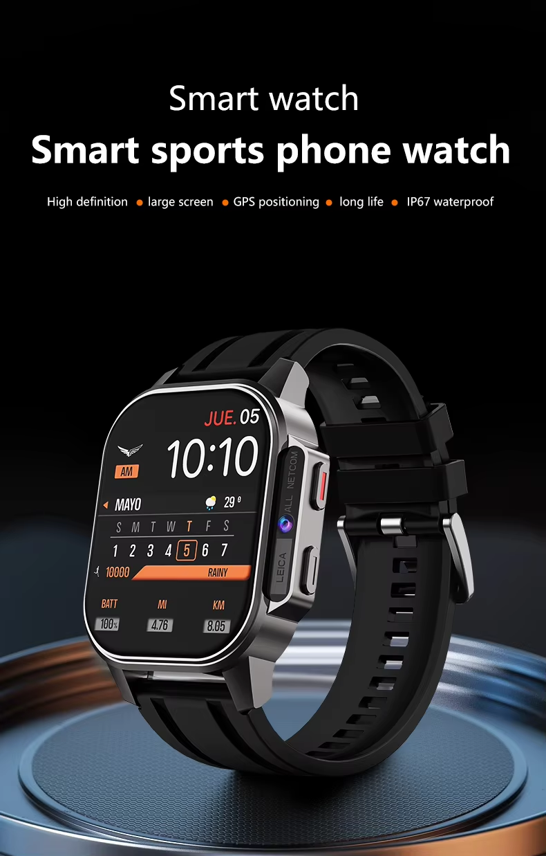 Eraysun Hot Full Netcom 4G Smartwatch 2.13 Inch AMOLED Camera WIFI GPS APP Market Sport Phone IP67 B22 With Sim Card Smart Watch