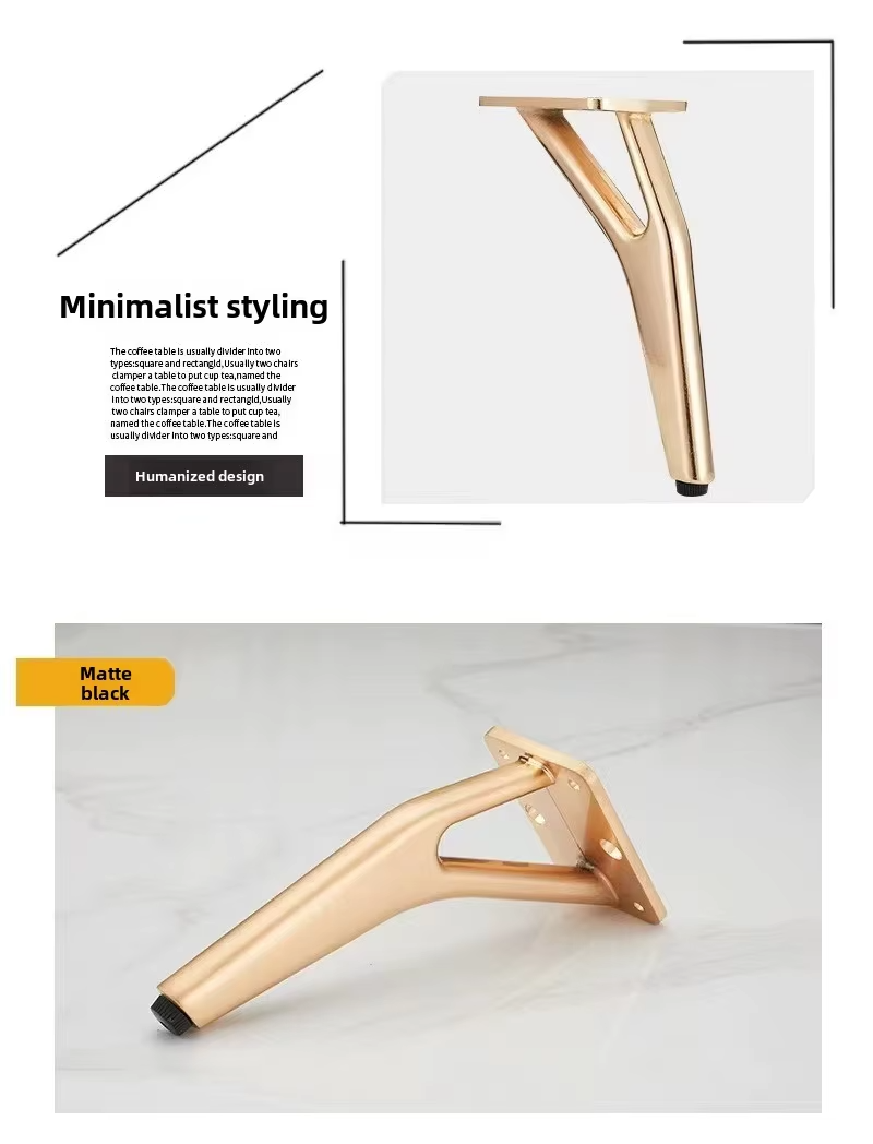 Furniture Sofa Support Legs TV Cabinet Feet High Light Luxury Metal Feet New Bed Cabinet Feet