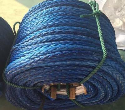De grande resistência da corda 48mm da costa UHMWPE da amarração 12 da embarcação trançado