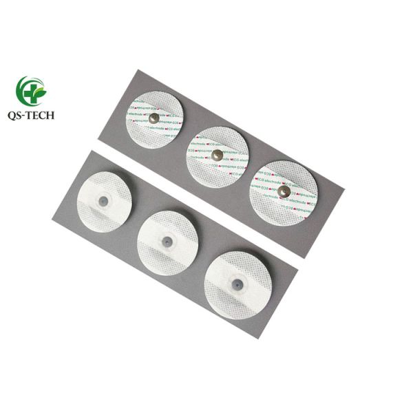 Round 50mm snap disposable ecg electrode padsecg chest electrode