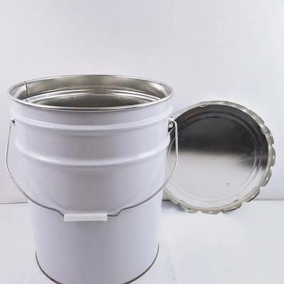 Customized Tinplate Pails Bucket With CMYK Logo And Metal Handle