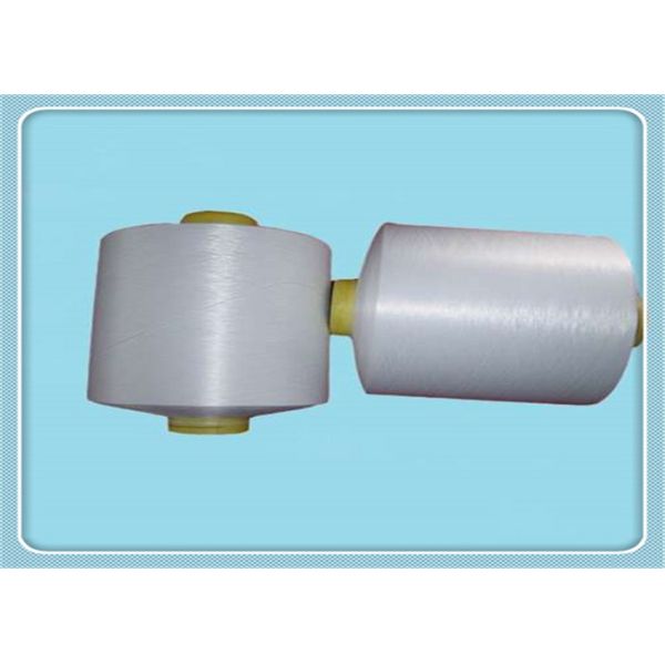 Bleached 100D/48F Recycled Polyester Yarn , Polyester Yarn Dty Breathable
