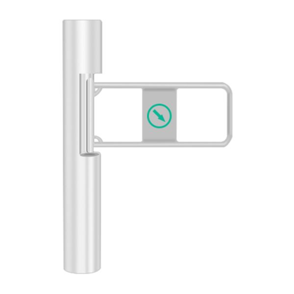 304 Stainless Steel Flap Barrier Turnstile with RS485 Communication IP54 Protection and Customizable Arm Length