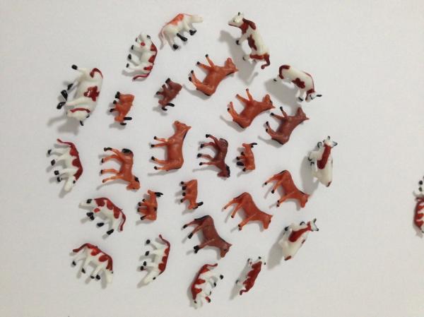 ABS plastic animals cows,horse and sheep on the farm