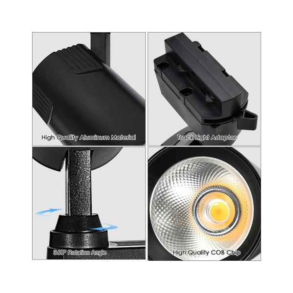 3000k 4000k 6000k COB Track Light Supermarket Commercial Store Front Spotlight