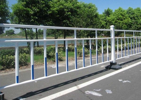 Traffic Zinc Steel Fence /  Highway Road Guard Rail For Municipal Construction