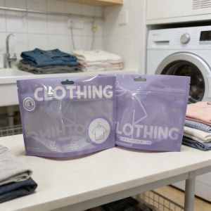 Custom Order Clothes Paper Shopping Bag Printed T-shirt Packaging Plastic Bag Biodegradable Moistureproof Dustproof Self-sealing Mylar Bag Logo UV
