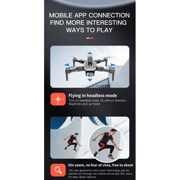 4k HD Camera Quadcopter Rechargeable Drone Expert Operator Skill Level Foldable Aircraft Free Shipping Adults