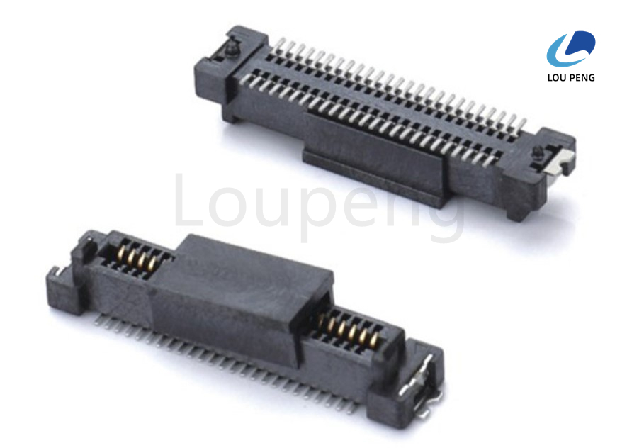 Up To 250V Board To Board Connector With Gold Plating Over Nickel Terminal And Post Material And Power Pin Contact Resistance 20mΩ Max
