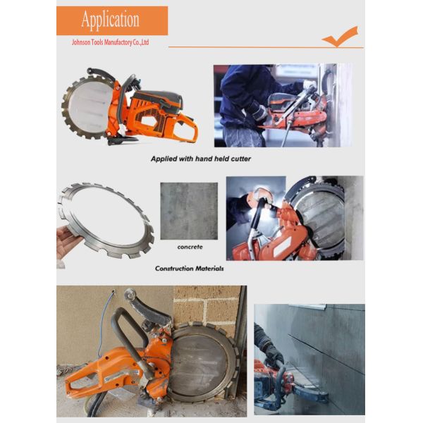 366mm L'anneau de diamant soudé au laser lames de scie pour béton pour la coupe à sec béton brique de béton armé