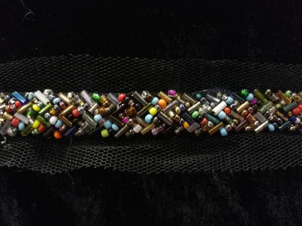 Fashion beaded trimming, beading tape multi-color