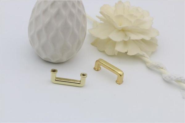 High end zinc alloy light gold 19 mm square metal arch bridge buckle with best price