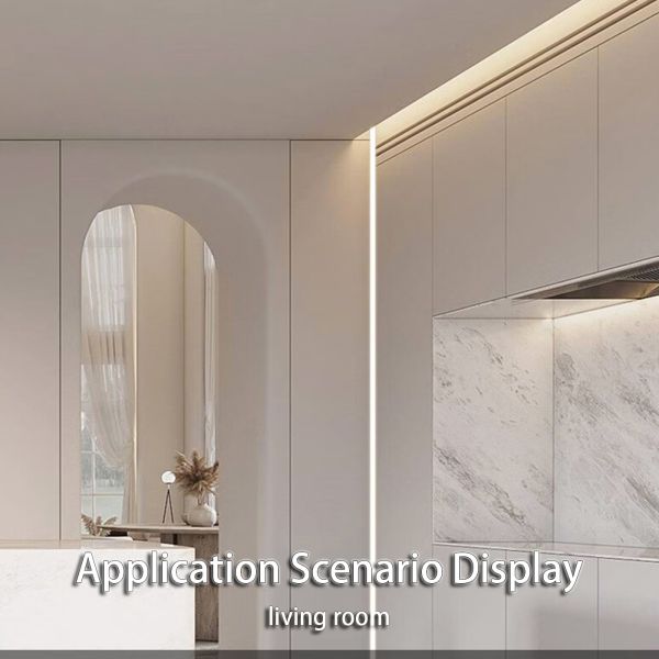 Lampes à bande de lampe en alliage d'aluminium pré-enterrées