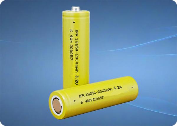 6A Batterie LiFePo4 à décharge 3.2V 18650 2000mAh