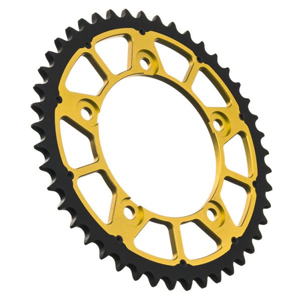 Black yellow Custom 525 40-48T Ladle Aluminum Sprocket for Suzuki DL650 DL1000 DL1050