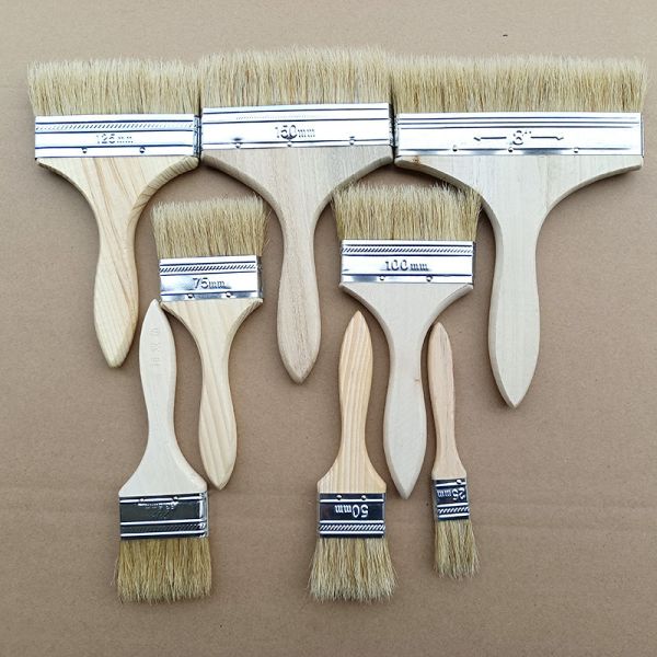Customization Wooden Handle Paint Brush 6.700kg Gross Weight Customization Option