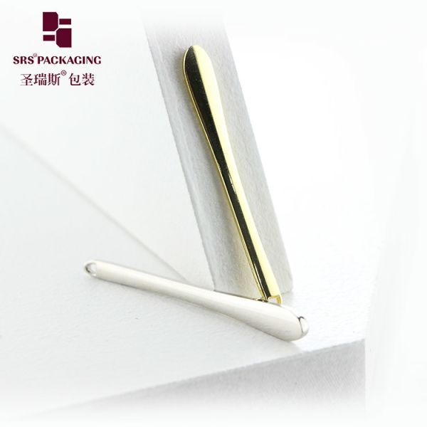 factory manufacturer cute luxury shiny customization cream cosmetic spoon gold