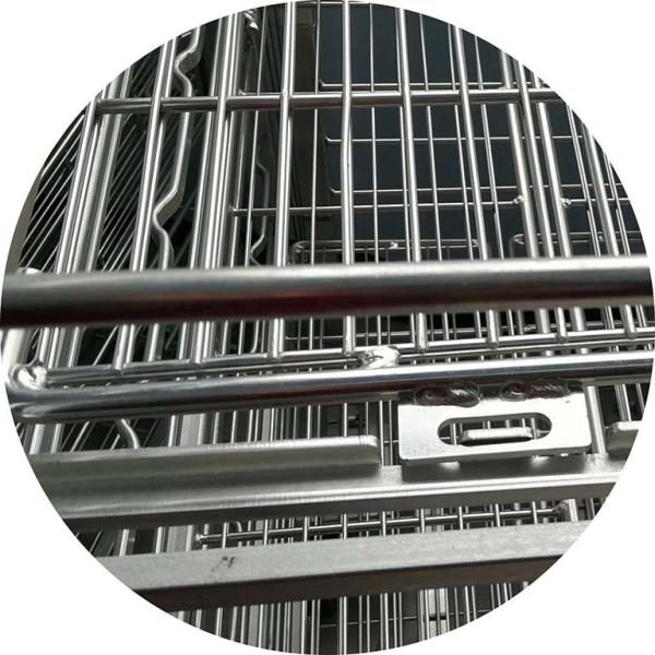 Four Wheel Shopping Trolley Logistics Milk Cart  Delivery Goods