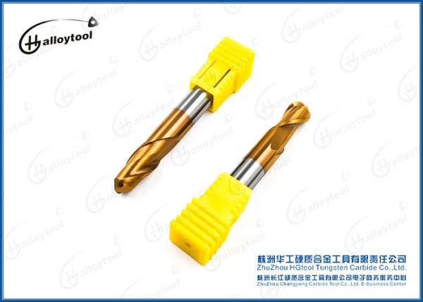 Eficiência elevada 2 - moinho de extremidade do carboneto de tungstênio da bola da flauta com parte externa do revestimento do tique