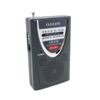 A mão de rádio do bolso preto de Digitas Fm guarda Lanyard Portable Pocket Digital Radio 2.3cm