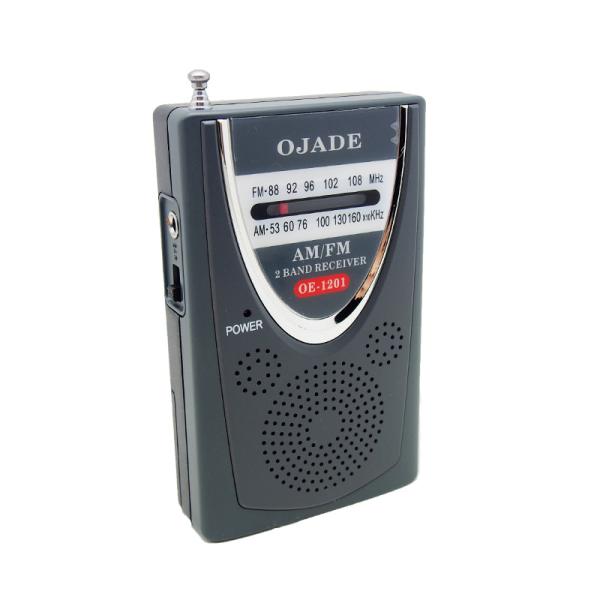 Fonte de alimentação CC preta Receptor de rádio AM FM Tipo OEM para clientes globais
