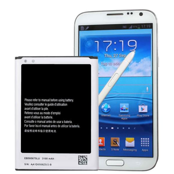 Bateria recarregável de 3100mAh EB595675LU para telemóvel Samsung Note2 G800F N7100 N7102 N719 N7108 N7108D