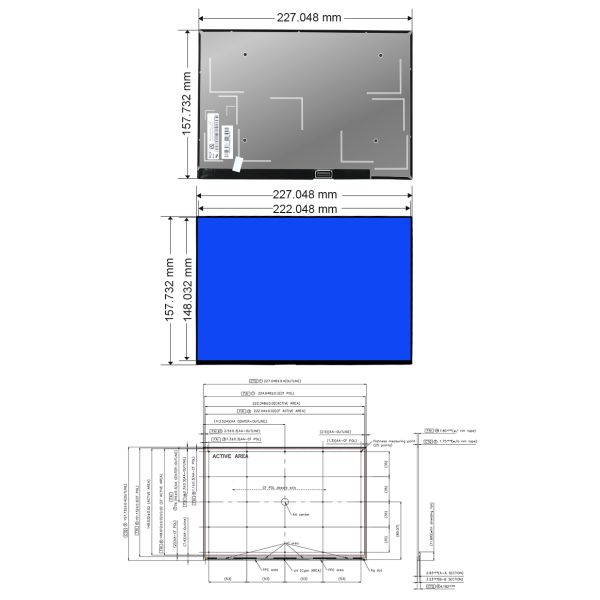10.5 Inch Lcd Tft Display Module 1920x1280 Pixels NV105WAM-N31